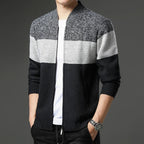 Herren Strickjacke mit Farbblock