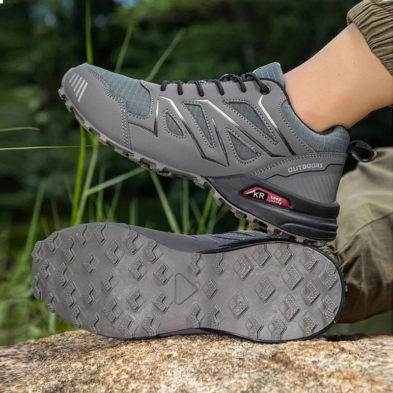 Herren Wanderschuhe wasserdicht mit Profilsohle