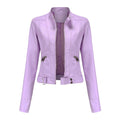 Damen Bikerjacke mit Stehkragen