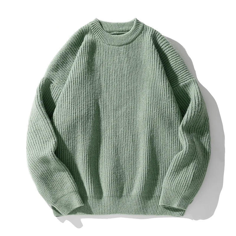 Damen Rippstrickpullover mit Rundhals