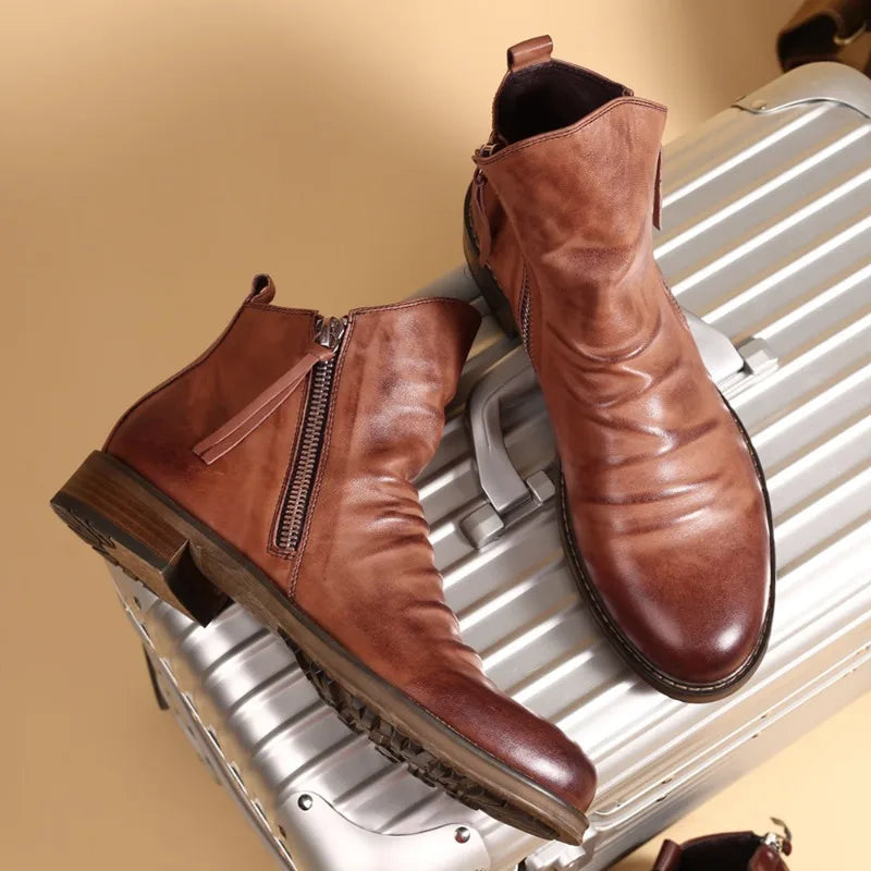Herren Chelsea Boots mit Reissverschluss