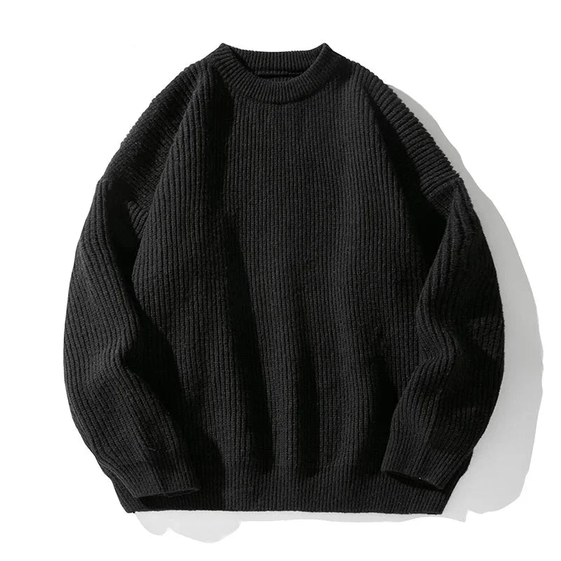 Damen Rippstrickpullover mit Rundhals
