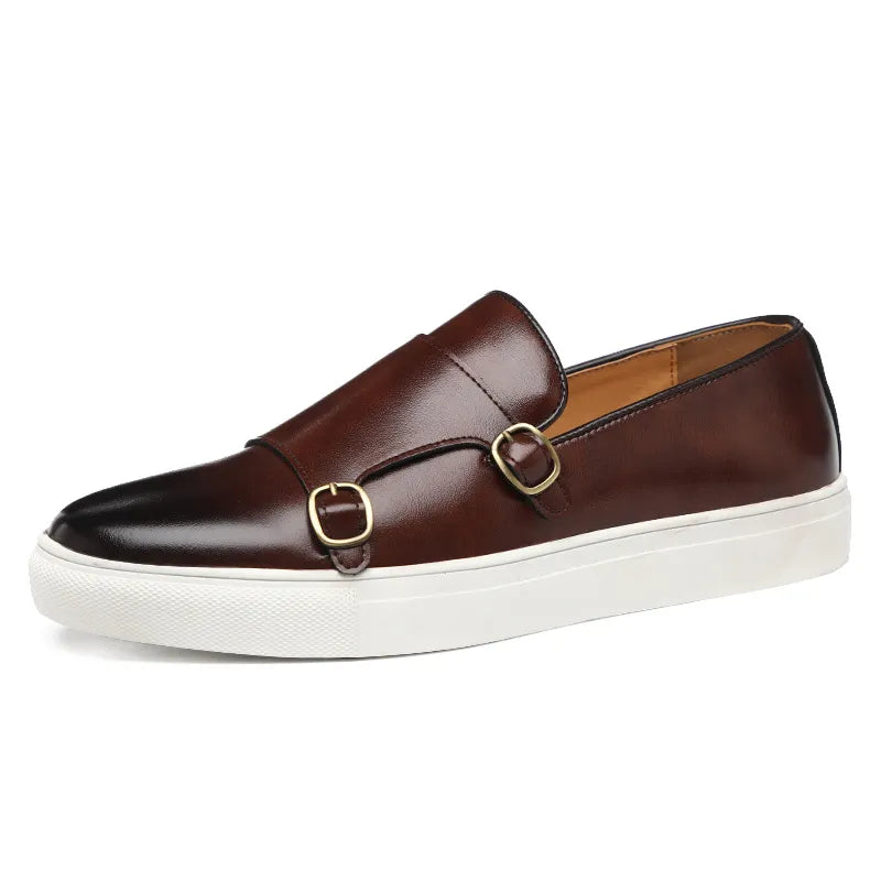 Herren Slipper mit Doppelschnalle