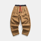 Herren kuschelige Fleece Jogginghose mit elastischem Bund
