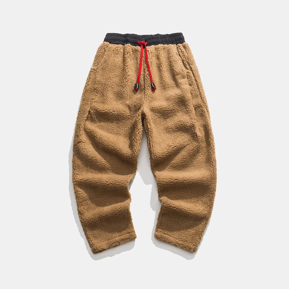Herren kuschelige Fleece Jogginghose mit elastischem Bund