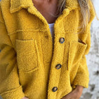 Damen kurze Jacke mit Reverskragen lässig für den Alltag