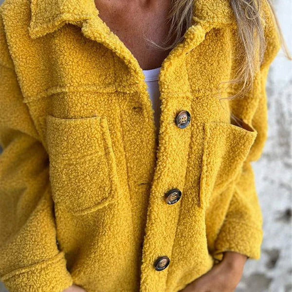 Damen kurze Jacke mit Reverskragen lässig für den Alltag