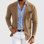 Herren Blazer mit Reverskragen und aufgesetzten Taschen