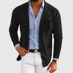 Herren Blazer mit Reverskragen und aufgesetzten Taschen