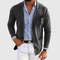 Herren Blazer mit Reverskragen und aufgesetzten Taschen