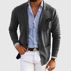 Herren Blazer mit Reverskragen und aufgesetzten Taschen