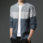 Herren Strickjacke mit Farbblock