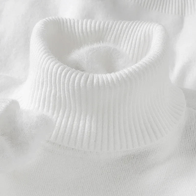 Herren Rollkragenpullover im Feinstrick