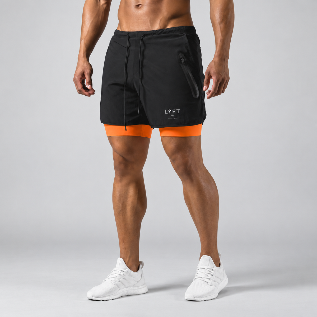 Herren Trainingsshorts mit Kompressionsfutter