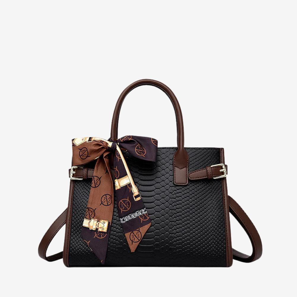 Christy Damen Handtasche mit 3 Fächern aus Kunstleder