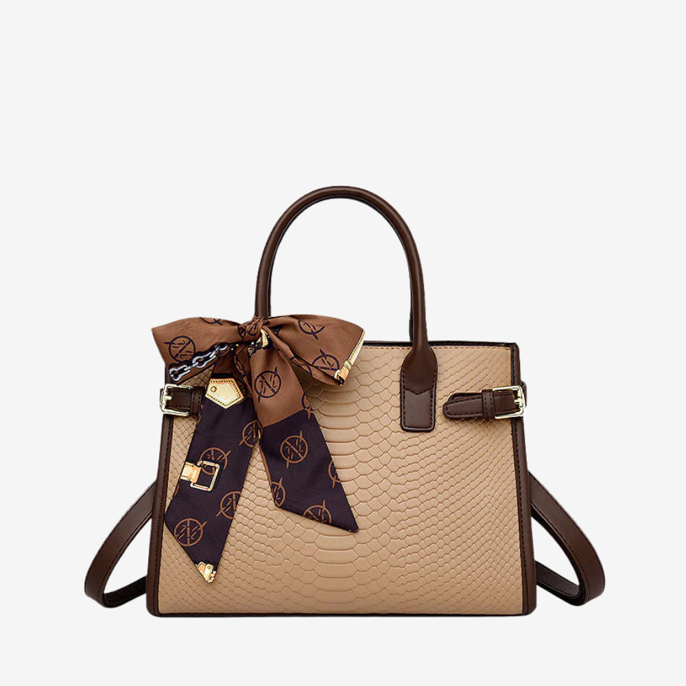 Christy Damen Handtasche mit 3 Fächern aus Kunstleder