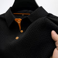 Herren Polohemd mit Strukturmuster