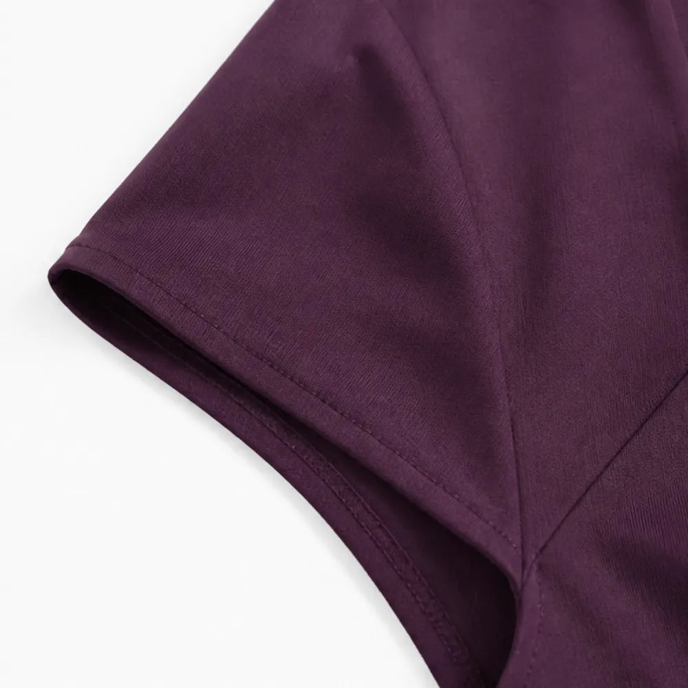 Damen Midikleid mit eckigem Ausschnitt