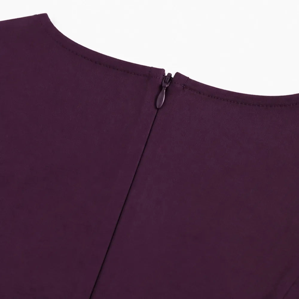 Damen Midikleid mit eckigem Ausschnitt