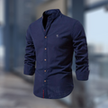 Herren Hemd mit Stehkragen im Slim Fit