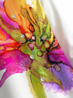 Damen Hemdblusenkleid mit Blumenprint
