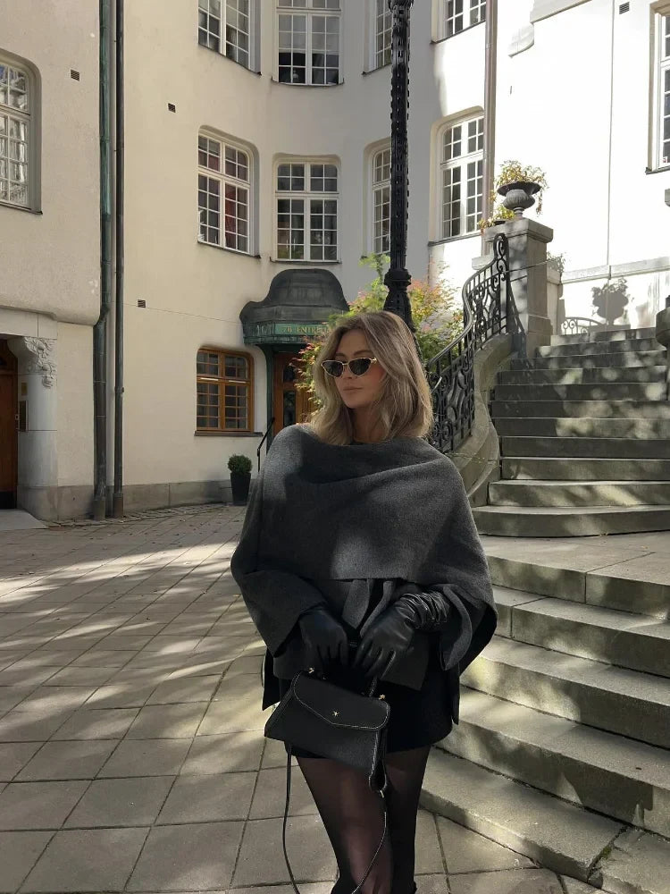 Damen Oversize Cape Mantel