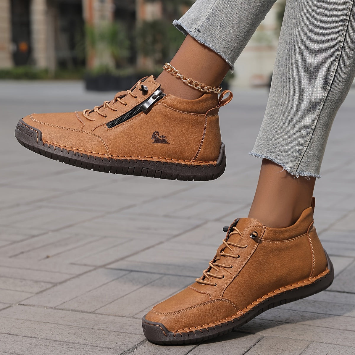 Damen Sneaker mit gepolsterter Sohle