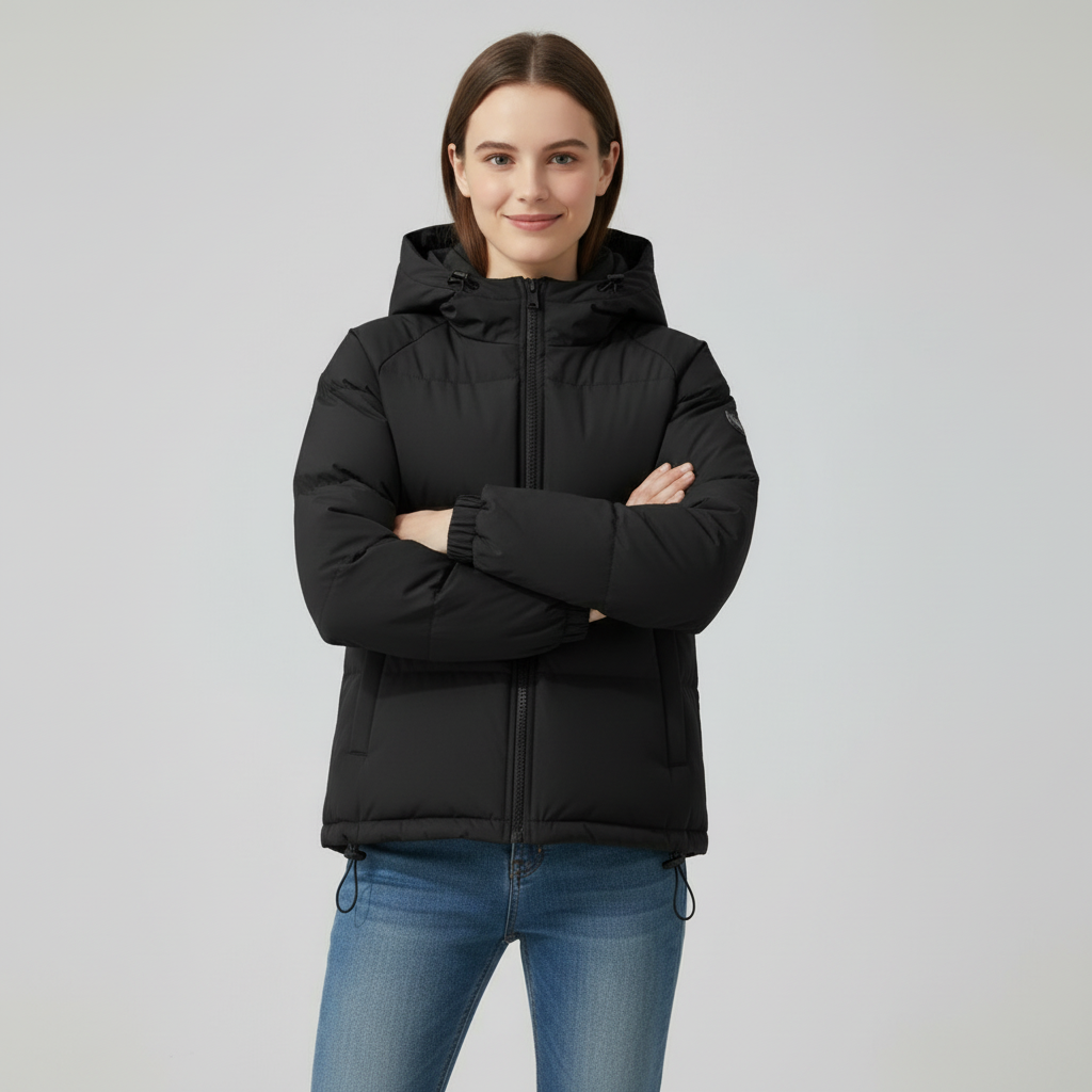 Mariette Damen Winterjacke mit Kapuze