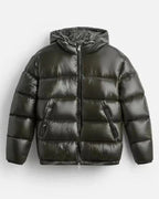 Herren Steppjacke mit Kapuze warm für den Winter