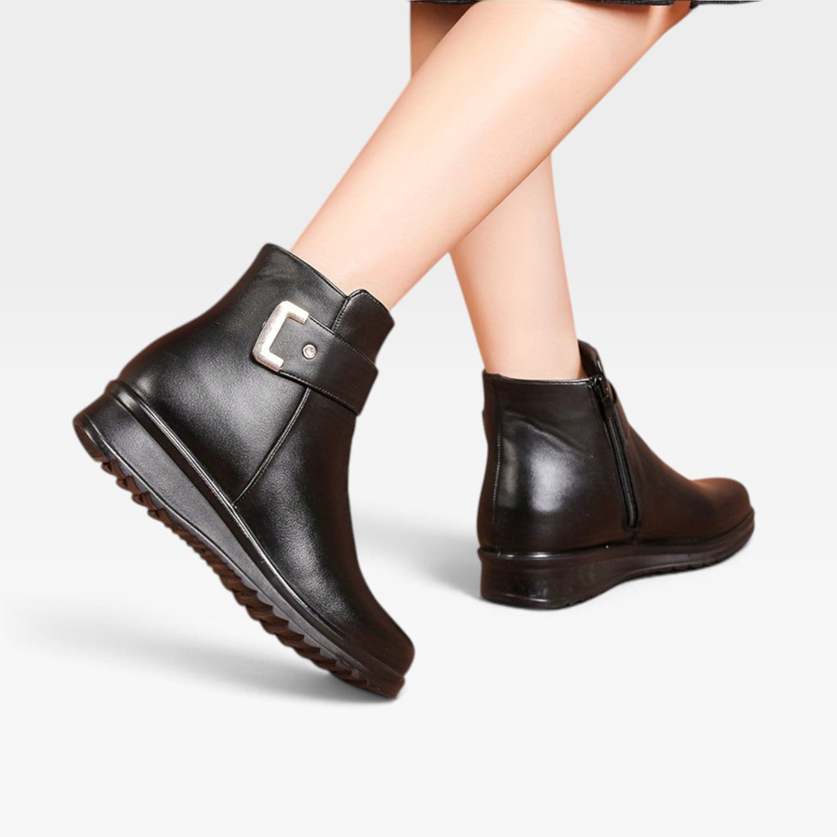 Damen Stiefeletten mit Keilabsatz
