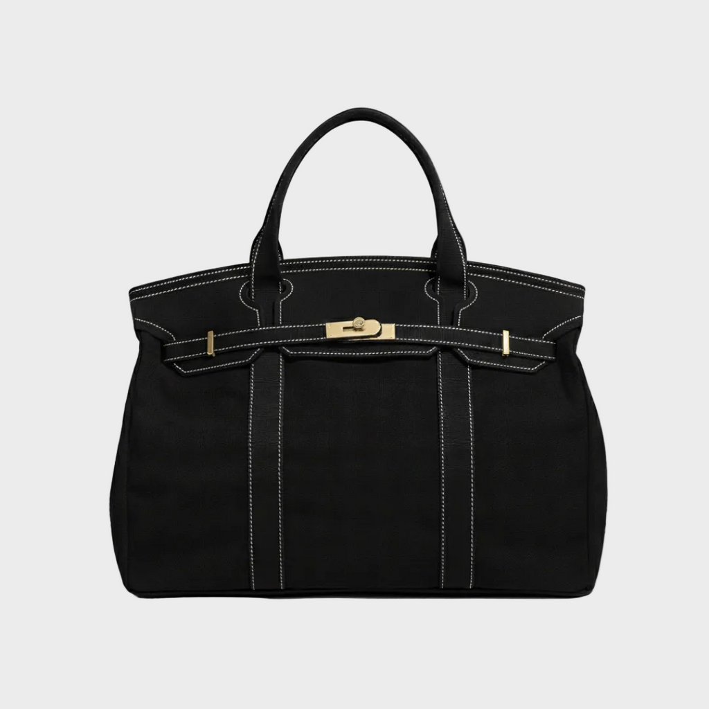 Boatkin Damen Tote Bag aus Canvas mit strukturierter Optik