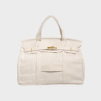 Boatkin Damen Tote Bag aus Canvas mit strukturierter Optik