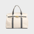 Boatkin Damen Tote Bag aus Canvas mit strukturierter Optik