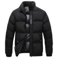 Herren Steppjacke mit Kragen warm und winddicht