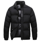 Herren Steppjacke mit Kragen warm und winddicht