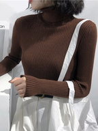 Damen Slim Fit Rollkragenpullover