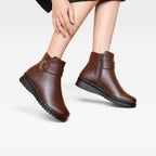 Damen Stiefeletten mit Keilabsatz
