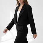 Damen Kurzblazer mit breitem Revers