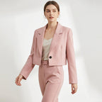Damen Kurzblazer mit breitem Revers