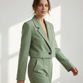 Damen Kurzblazer mit breitem Revers