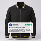 Herren leichte Übergangsjacke mit Streifen