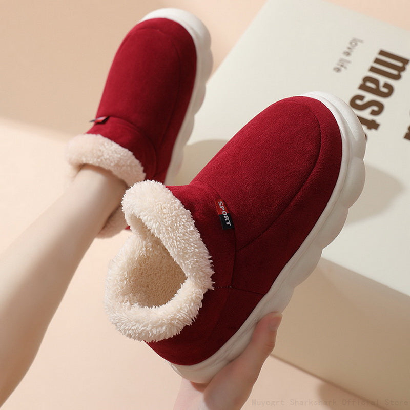 Sofie Damen bequeme Fell Pantoffeln