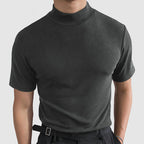 Herren T Shirt mit Stehkragen atmungsaktiv und bequem