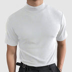 Herren T Shirt mit Stehkragen atmungsaktiv und bequem