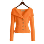 Damen Rippstrick-Cardigan mit Off-Shoulder-Kragen