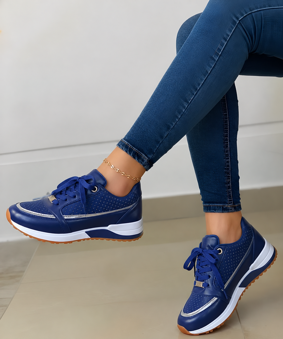 Damen Sneaker mit Gel-Dämpfung und rutschfester Sohle