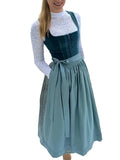 Damen Dirndlkleid midi mit Schürze