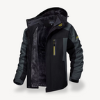 Herren Softshelljacke mit Fleecefutter und Kapuze