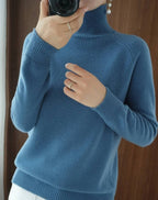 Damen Kaschmir Rollkragenpullover