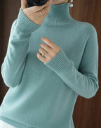 Damen Kaschmir Rollkragenpullover
